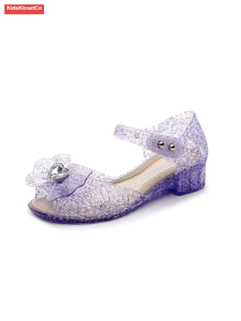 Girls Jelly Mary Jane Sandals PVC Cute Princess Dress Up Shoes